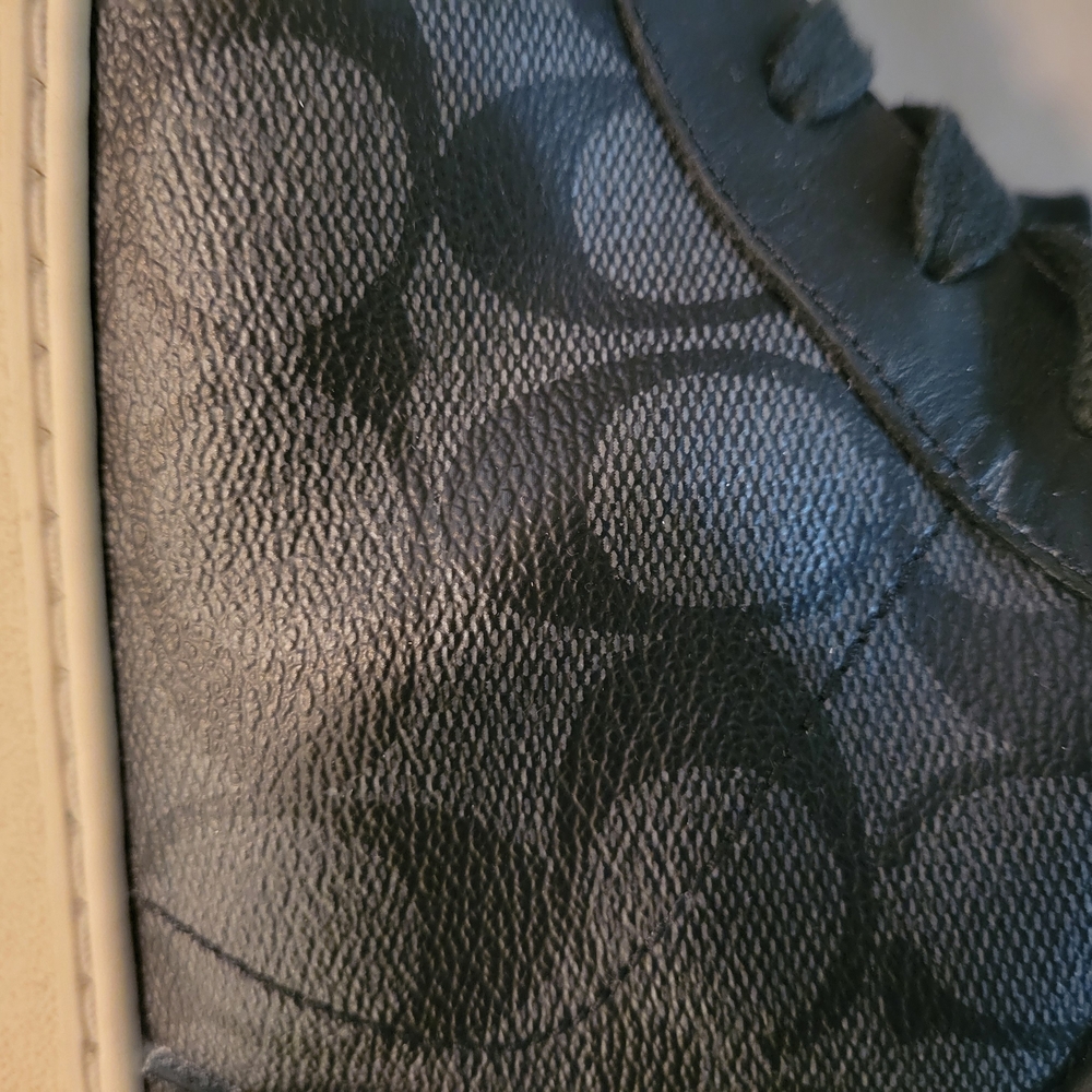 COACH Black and Gray High-Top Sneakers - Picture 11 of 12